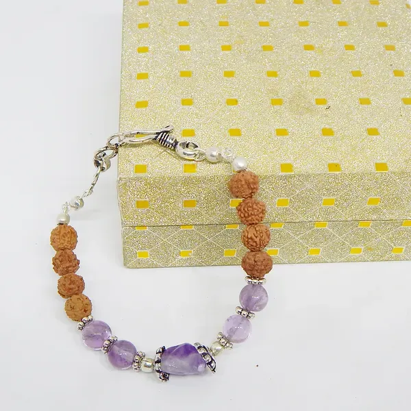 Purple_Gemstone_Amethyst_Rudraksha_Beads_Bracelet_For_Women