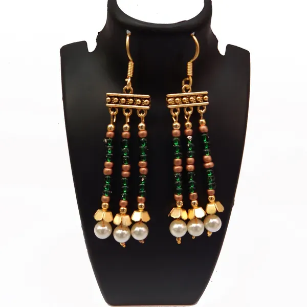 Green_Glass_Seed_Beads_Pearl_Dangler_Earrings_For_Girls