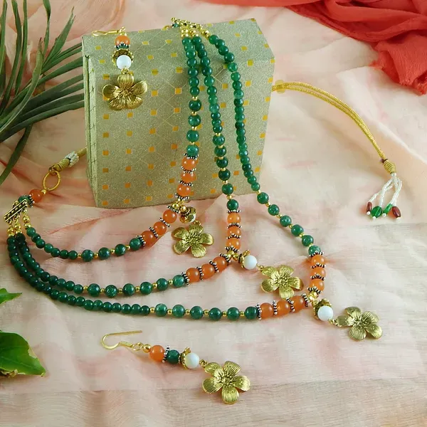 Green_Gemstone_Green_Aventurine_Carnelian_Beads_Necklace_For_Women