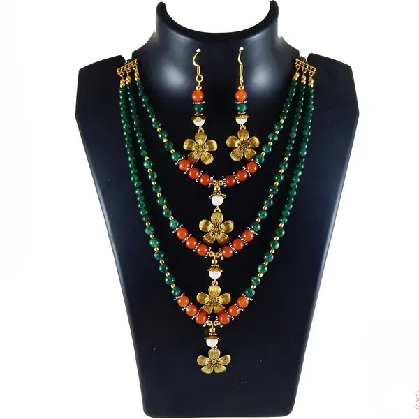 Green_Gemstone_Green_Aventurine_Carnelian_Beads_Necklace_For_Women