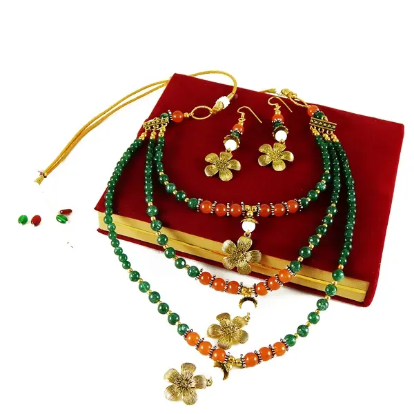 Green_Gemstone_Green_Aventurine_Carnelian_Beads_Necklace_For_Women