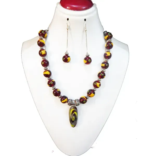 Multicolor_Fancy_Glass_Pendant_With_Lampwk_Beads_Necklace_For_Women