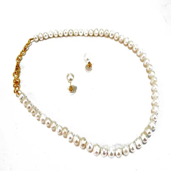 White_Single_Line_Real_Pearl_Necklace_For_Women