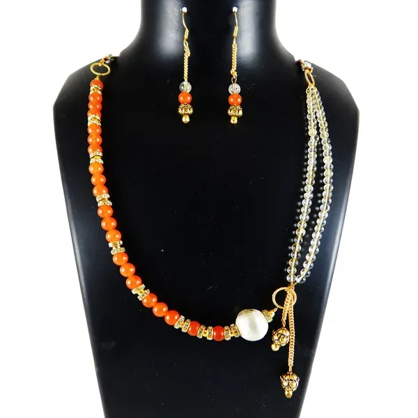 Multicolor_Gemstone_Carnelian_Citrine_Beads_Necklace_For_Women