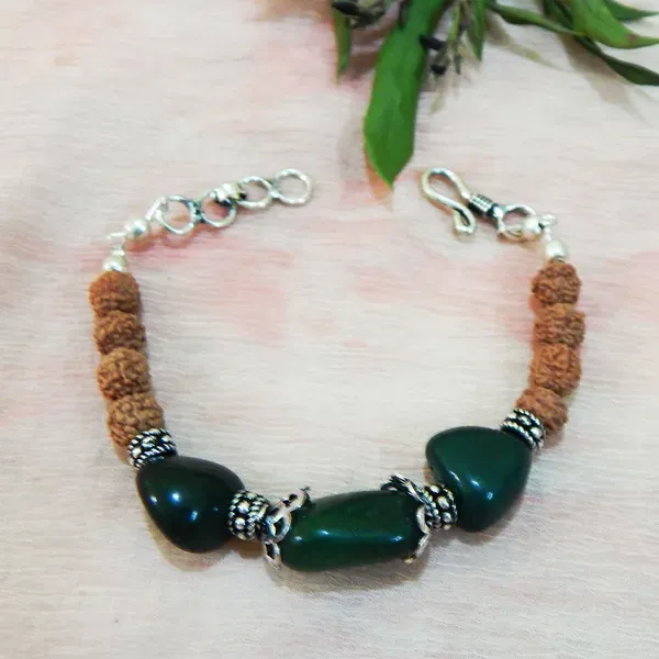 Green_Aventurine_Tumble_Rudraksha_Beads_Bracelet_For_Women