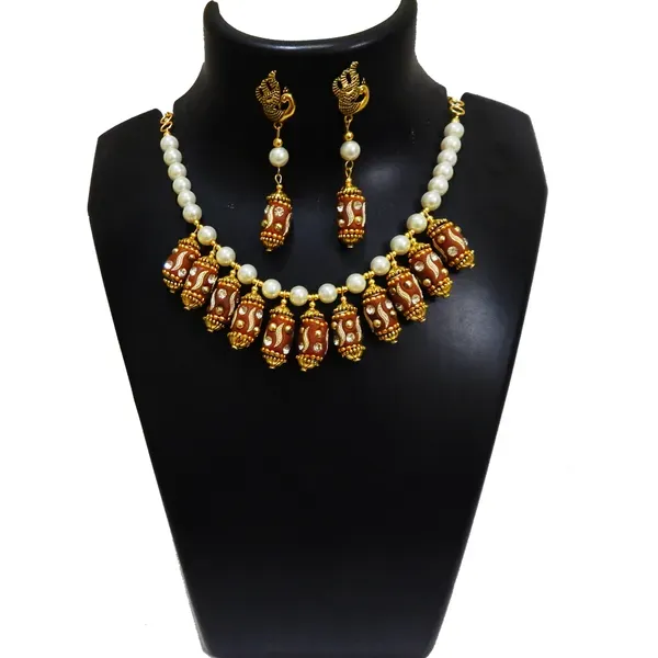 Multicolor_Kasmiri_Beaded_With_Synthetic_Pearl_Choker_Necklace_For_Women