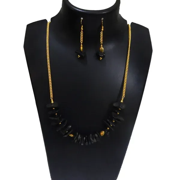 Black_Gem_Stone_Agate_Chips_Necklace_For_Women