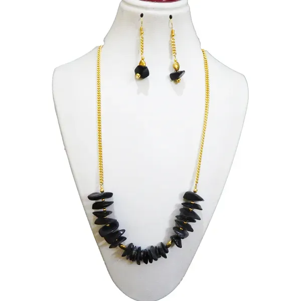 Black_Gem_Stone_Agate_Chips_Necklace_For_Women