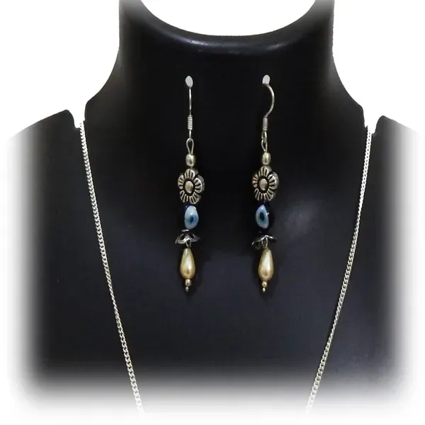 Blue_Metal_Chain_With_Small_Evil_Eye_Bead_Pendant_Jewelry_For_Women
