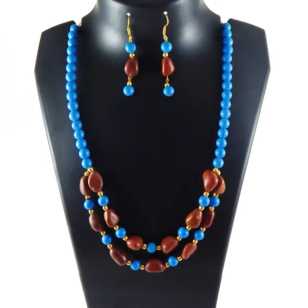 Blue_Gemstone_Red_Jasper_Tumble_And_Turquise_Beads_Necklace_For_Women