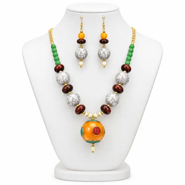 Resin_Beads_with_Nepali_Beads_Pendant_Necklace