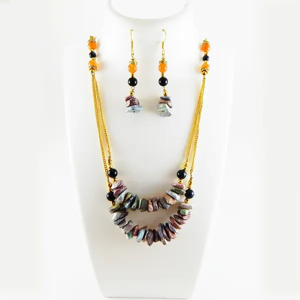 Multicolor_Gemstone_Chip_Stone_Beads_Necklace_For_Women
