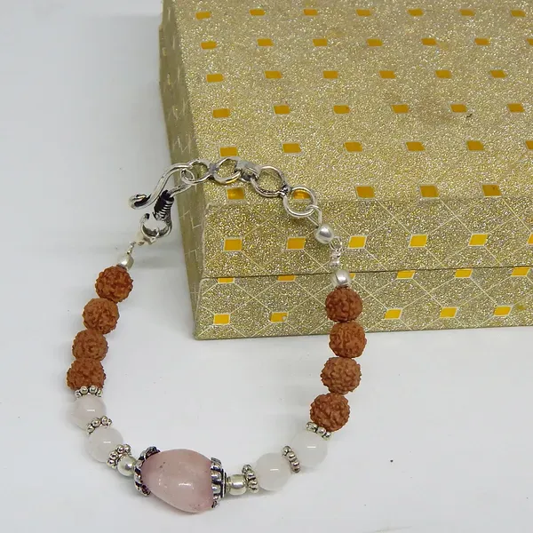 Light_Pink_Gemstone_Rose_Quartz_Rudraksha_Beads_Bracelet_For_Women