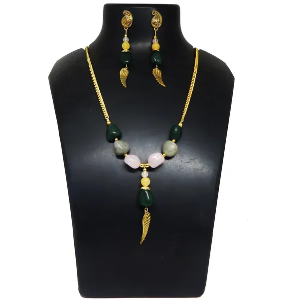 Multicolor_Gemstone_Tumble_Beads_Necklace_For_Women