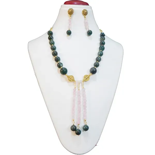 Green_Gemstone_Aventurine_Rose_Quartz_Beads_Necklace_For_Women
