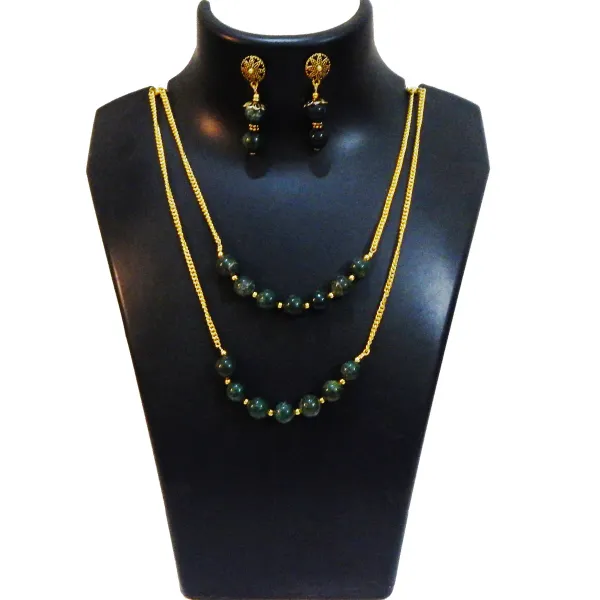 Green_Gemstone_Aventurine_2_Line_Heart_Chakra_Necklace_For_Women