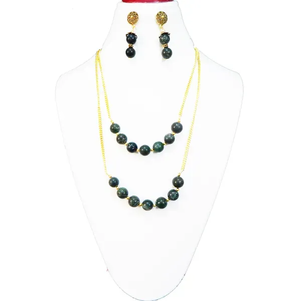 Green_Gemstone_Aventurine_2_Line_Heart_Chakra_Necklace_For_Women