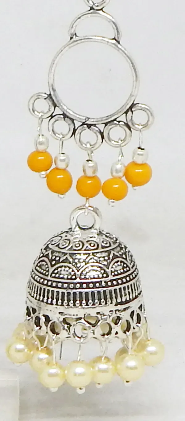 Silver_Metal_Jhumka_With_Glass_Beaded_Earrings_For_Women