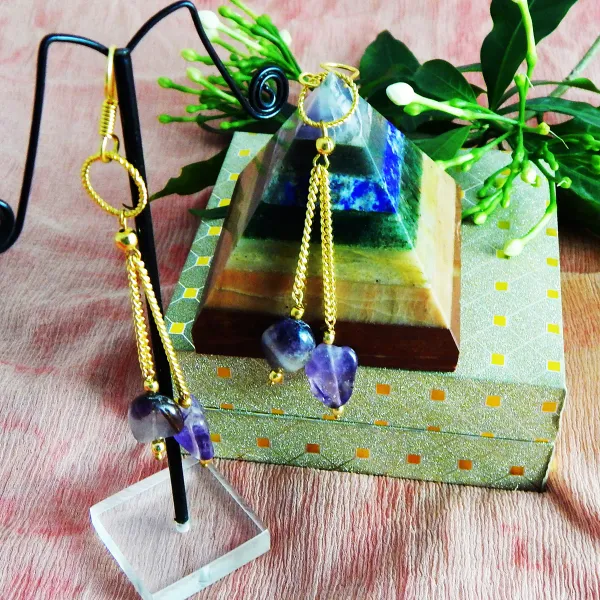 Purple_Gemstone_Tumble_Amethys_Earrings_For_Women
