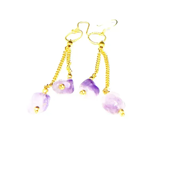 Purple_Gemstone_Tumble_Amethys_Earrings_For_Women