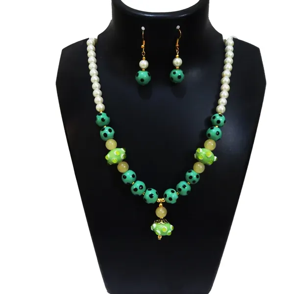Sea_Green_Synthetic_Pearl_Lampwork_Glass_Beads_Necklace_For_Women