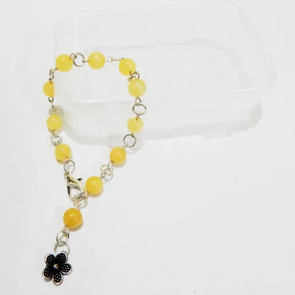 Yellow_Gemstone_Aventurine_Beads_With_Charm_Bracelet_For_Women