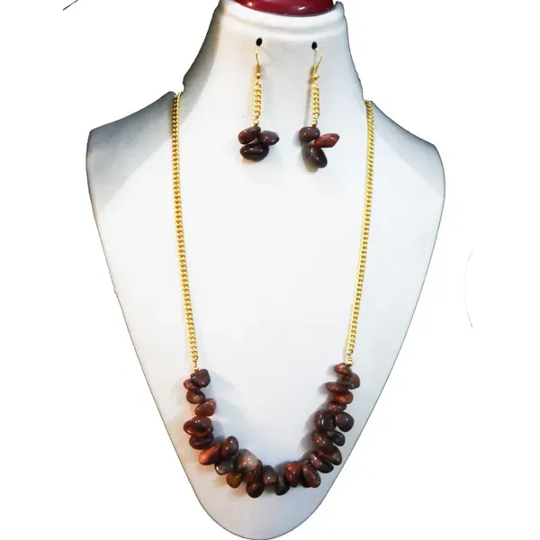 Maroon_Gemstone_Red_Jasper_Root_Chakra_Necklace_For_Women