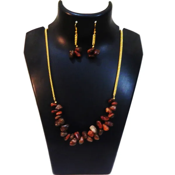 Maroon_Gemstone_Red_Jasper_Root_Chakra_Necklace_For_Women