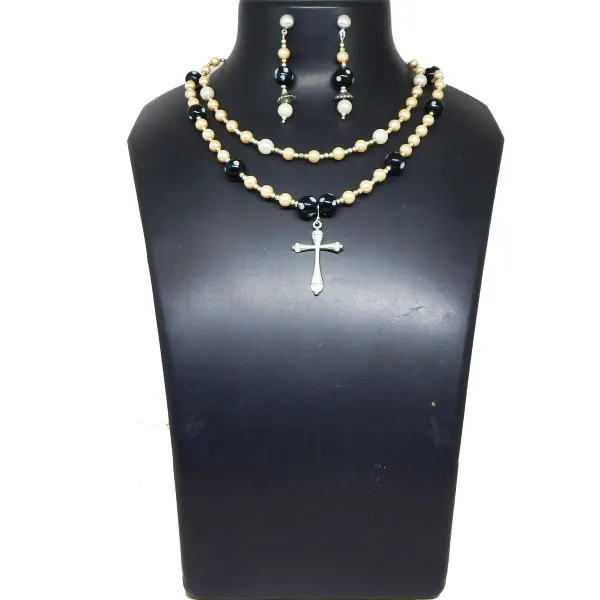 Multicolor_Synthetic_Pearl_Glass_Beads_Necklace_For_Women