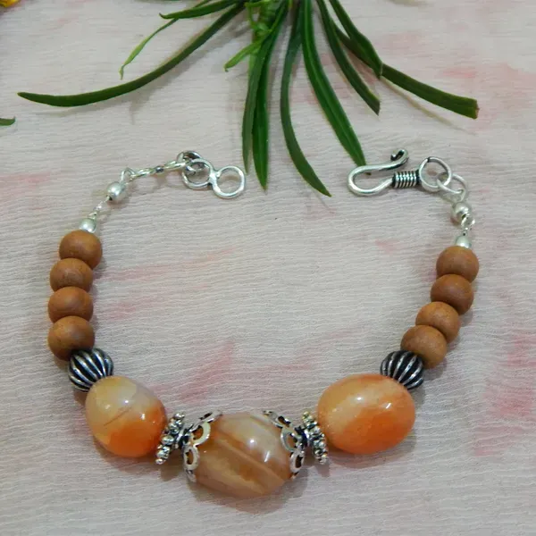 Orange_Carnelian_Tumble_White_Sandal_Wood_Bracelet_For_Sacral_Chakra_Wom_More