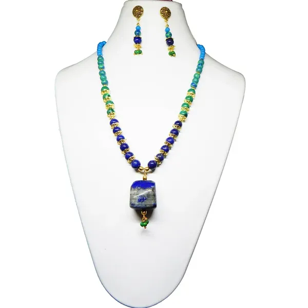 Blue_Gem_Stone_Azurite_Lapis_Lazuli_Beads_Necklace_For_Women