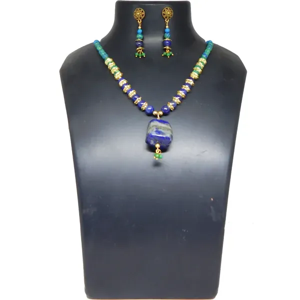 Blue_Gem_Stone_Azurite_Lapis_Lazuli_Beads_Necklace_For_Women