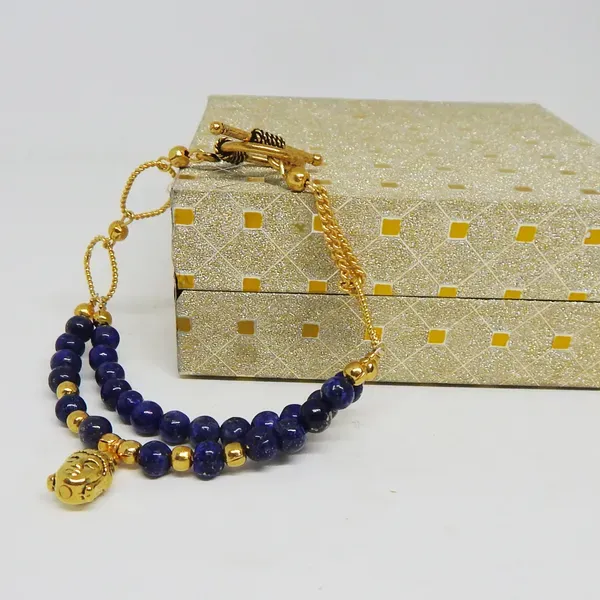 Blue_Gemstone_Lapis_Lazuli_6mm_Round_Beads_Gold_Chain_Bracelet_For_Women