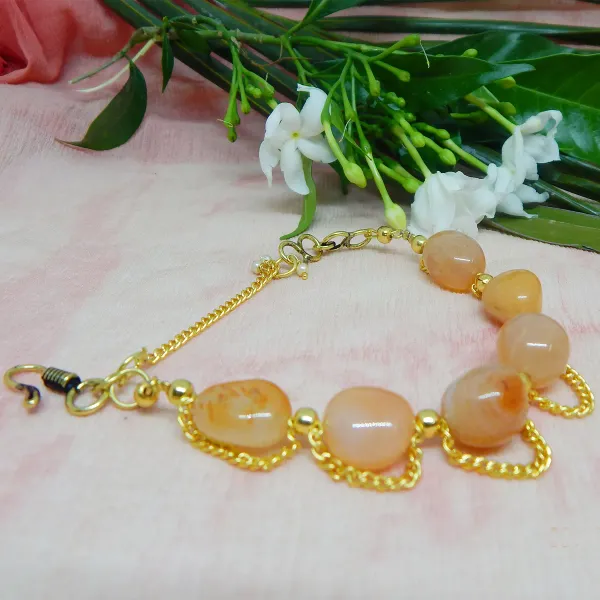 Orange_Gemstone_Carnelian_Tumble_For_Sacral_Chakra_Bracelet_Women