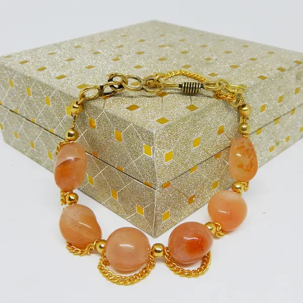 Orange_Gemstone_Carnelian_Tumble_For_Sacral_Chakra_Bracelet_Women