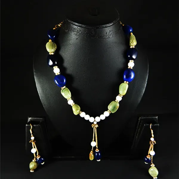 Multicolor_Gem_Tumble_Blueagate_Green_Aventurine_Necklace_For_Women