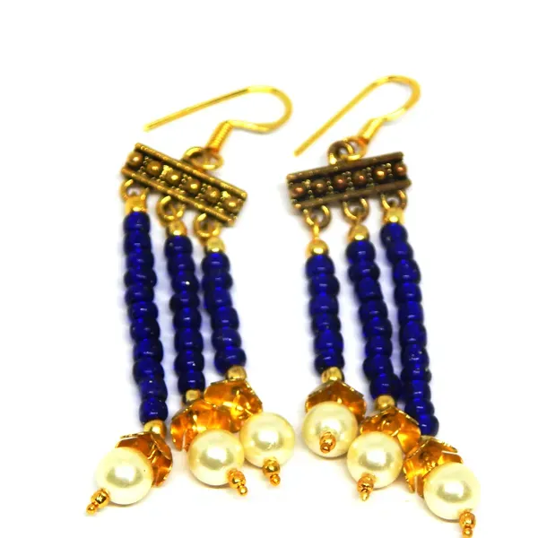 Blue_Glass_Seed_Beaded_With_Pearl_Earrings_For_Women