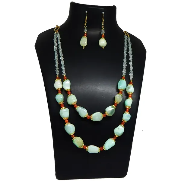 Sea_Green_Gem_Aqua_Agate_Tumble_Stone_Necklace_For_Women