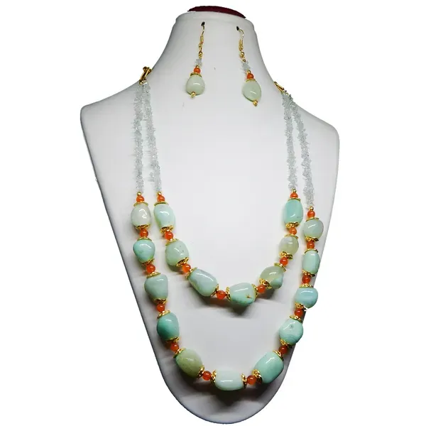 Sea_Green_Gem_Aqua_Agate_Tumble_Stone_Necklace_For_Women