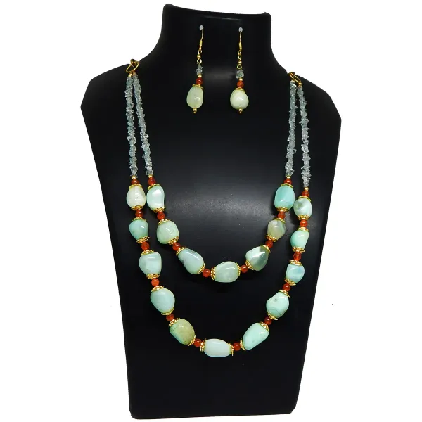 Sea_Green_Gem_Aqua_Agate_Tumble_Stone_Necklace_For_Women