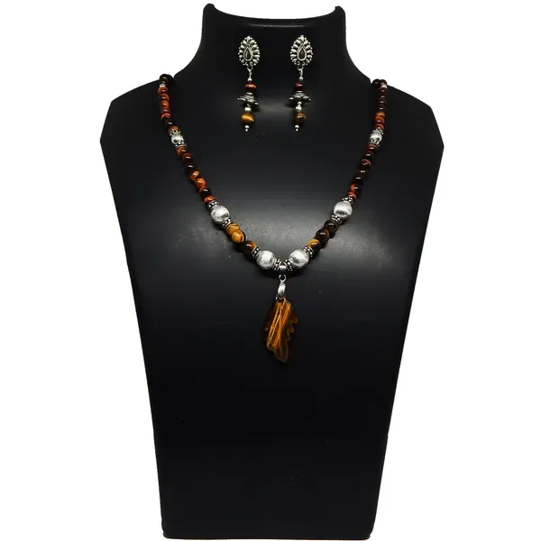 Brown_Gemstone_Tiger_S_Eye_Beads_Pendant_Necklace_For_Women
