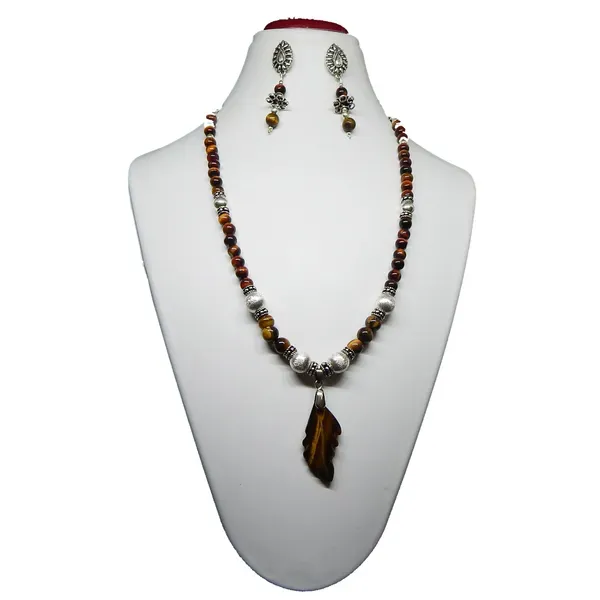 Brown_Gemstone_Tiger_S_Eye_Beads_Pendant_Necklace_For_Women