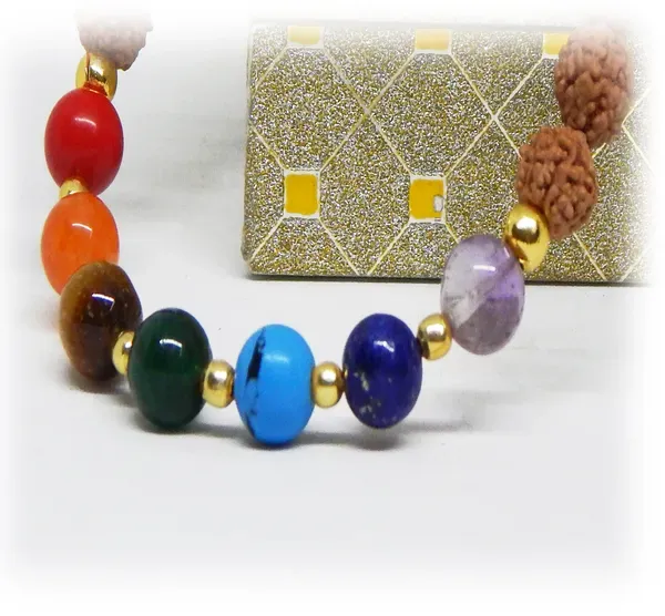 Multicolor_7_Chakra_Gemstone_Rudraksha_Beads_Bracelet_For_Unisex