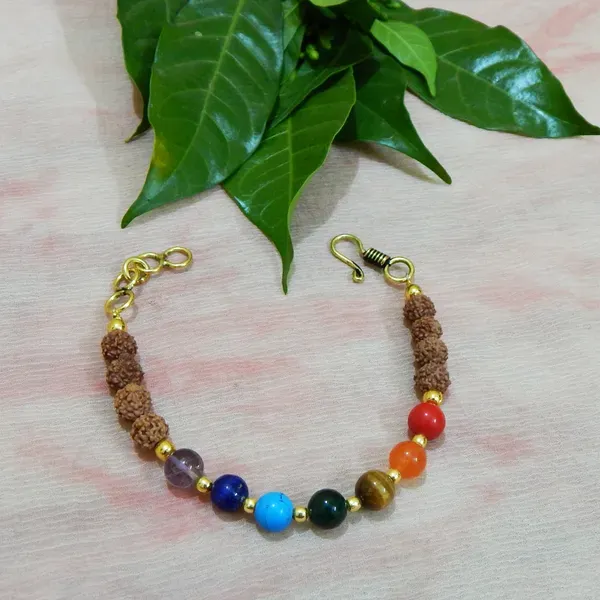 Multicolor_7_Chakra_Gemstone_Rudraksha_Beads_Bracelet_For_Unisex