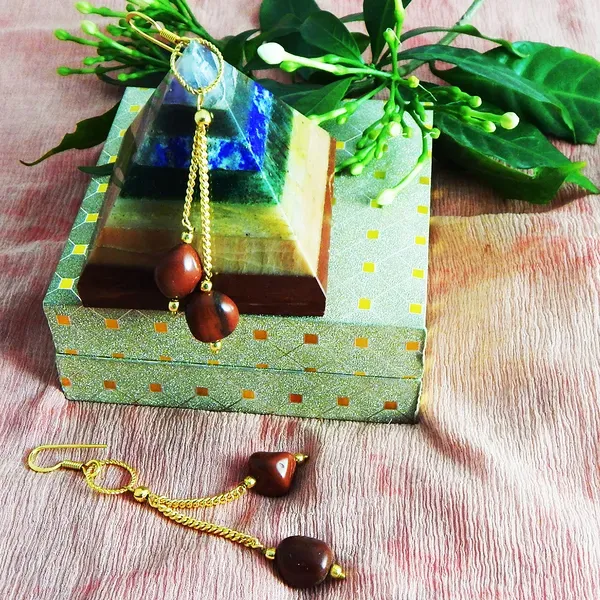 Maroon_Gemstone_Tumble_Red_Jasper_Earrings_For_Women