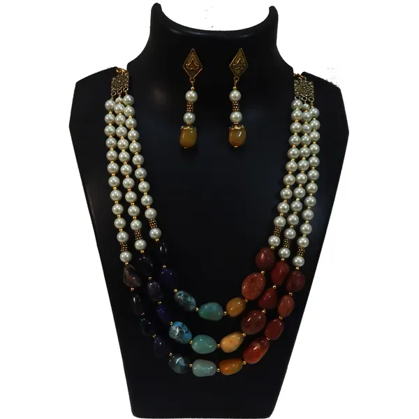 Multicolor_Gemstone_Tumble_Synthetic_Pearl_7_Chakra_Necklace_For_Women