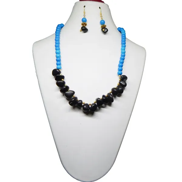 Black_Blue_Gemstone_Turquoise_Agate_Beads_Necklace_For_Women