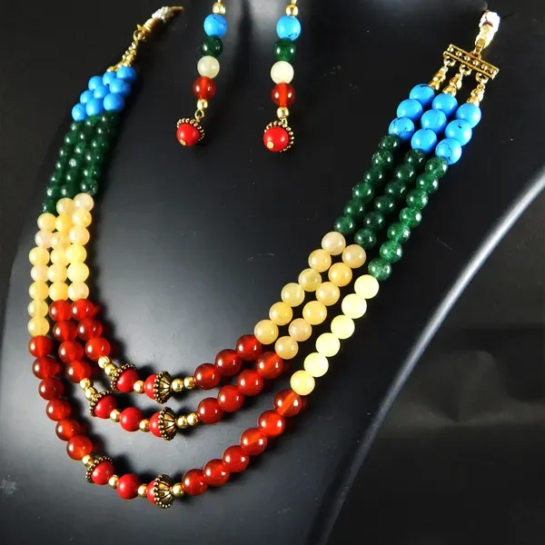 Multicolor_Gemstone_Stone_Beads_Necklace_For_Women