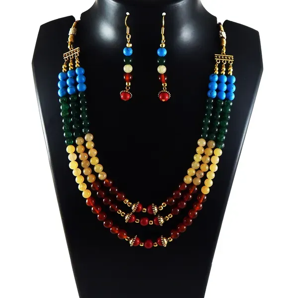 Multicolor_Gemstone_Stone_Beads_Necklace_For_Women