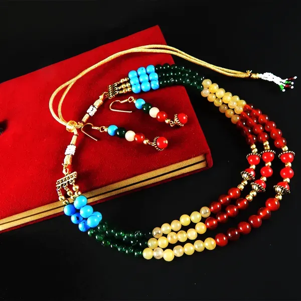 Multicolor_Gemstone_Stone_Beads_Necklace_For_Women